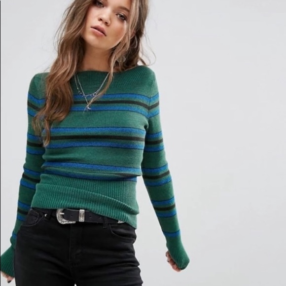 Free People Sweaters - Free People Boat Neck Crop Sweater